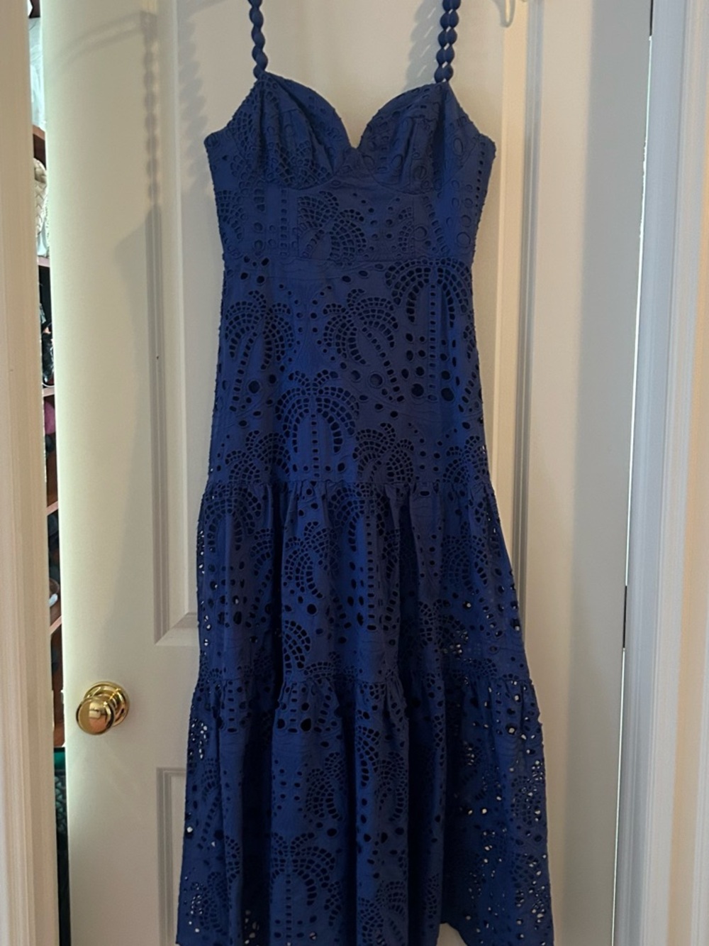 FARM Rio Navy Eyelet Maxi Dress - Picture 3 of 3
